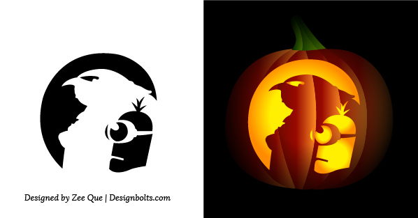10 Best Free Minion Pumpkin Carving Stencils Patterns Ideas For 