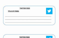 30 Twitter Template For Students Printable In 2020 Twitter Template