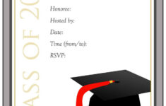 40 Free Graduation Invitation Templates Templatelab Throughout 5Th