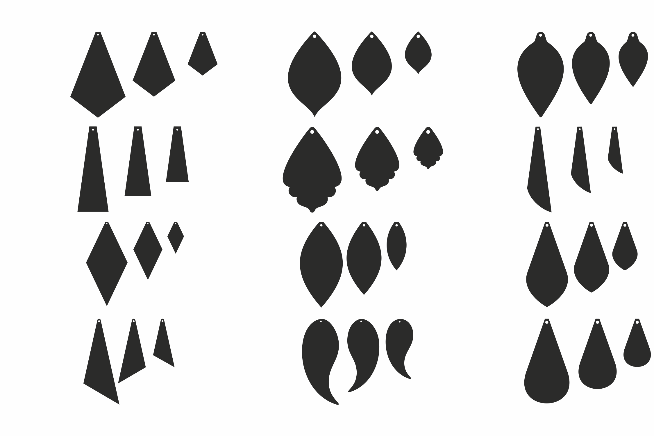 6797 Free Svg Files For Cricut Leather Earrings File For DIY T shirt 