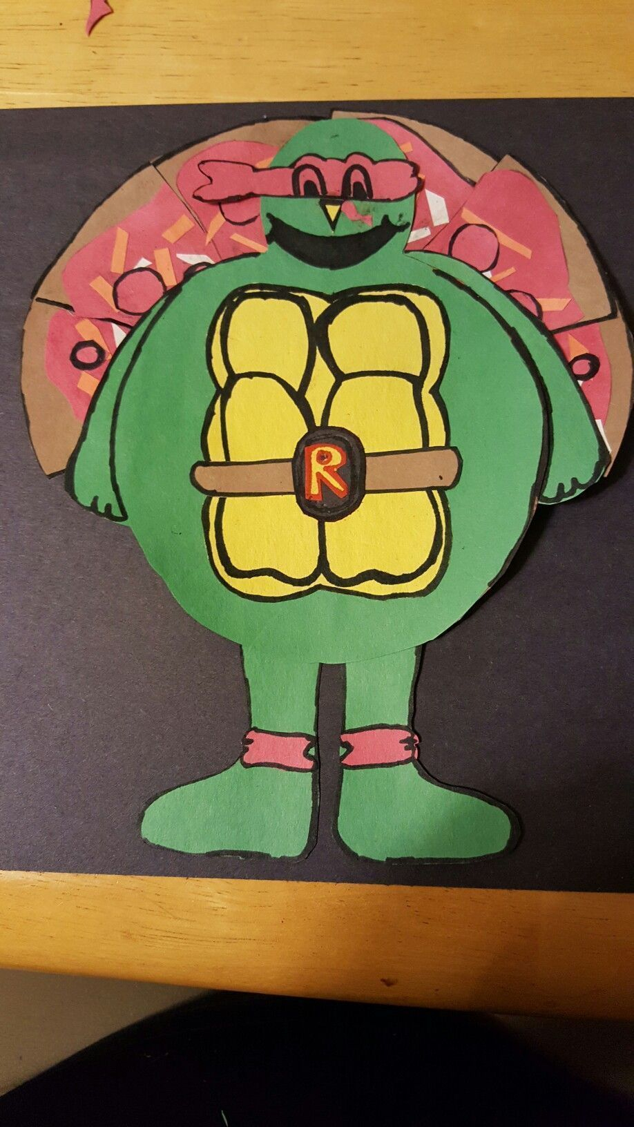 Bentley s Ninja Turtle Turkey Disguise Project Thanksgiving 2016 