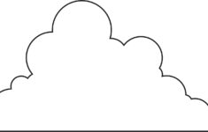 Best Cloud Outline 18675 Clipartion