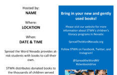 Book Drive Flyer 1 Spread The Word Nevada