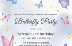 Butterfly D FREE Printable Baby Shower Invitations Templates