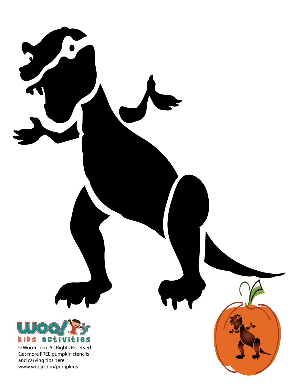 Dinosaur stencils 6 Woo Jr Kids Activities Children s Publishing
