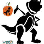 Dinosaur stencils 9 Woo Jr Kids Activities