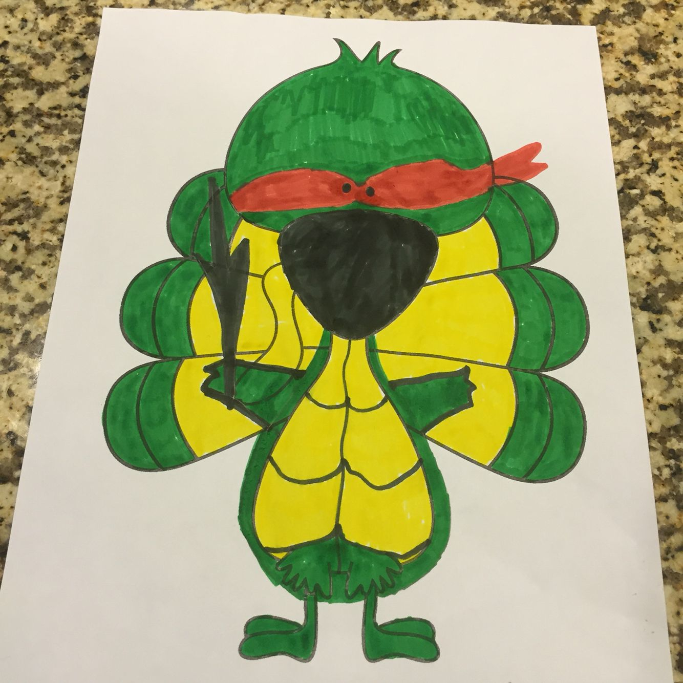 Disguise Turkey Ninja Turtle Kids Crafts Art Projects Turkey Crafts 