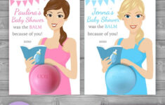EOS Baby Shower Favors Printable Favor Tags Pregnant