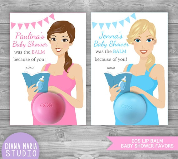 EOS Baby Shower Favors Printable Favor Tags Pregnant