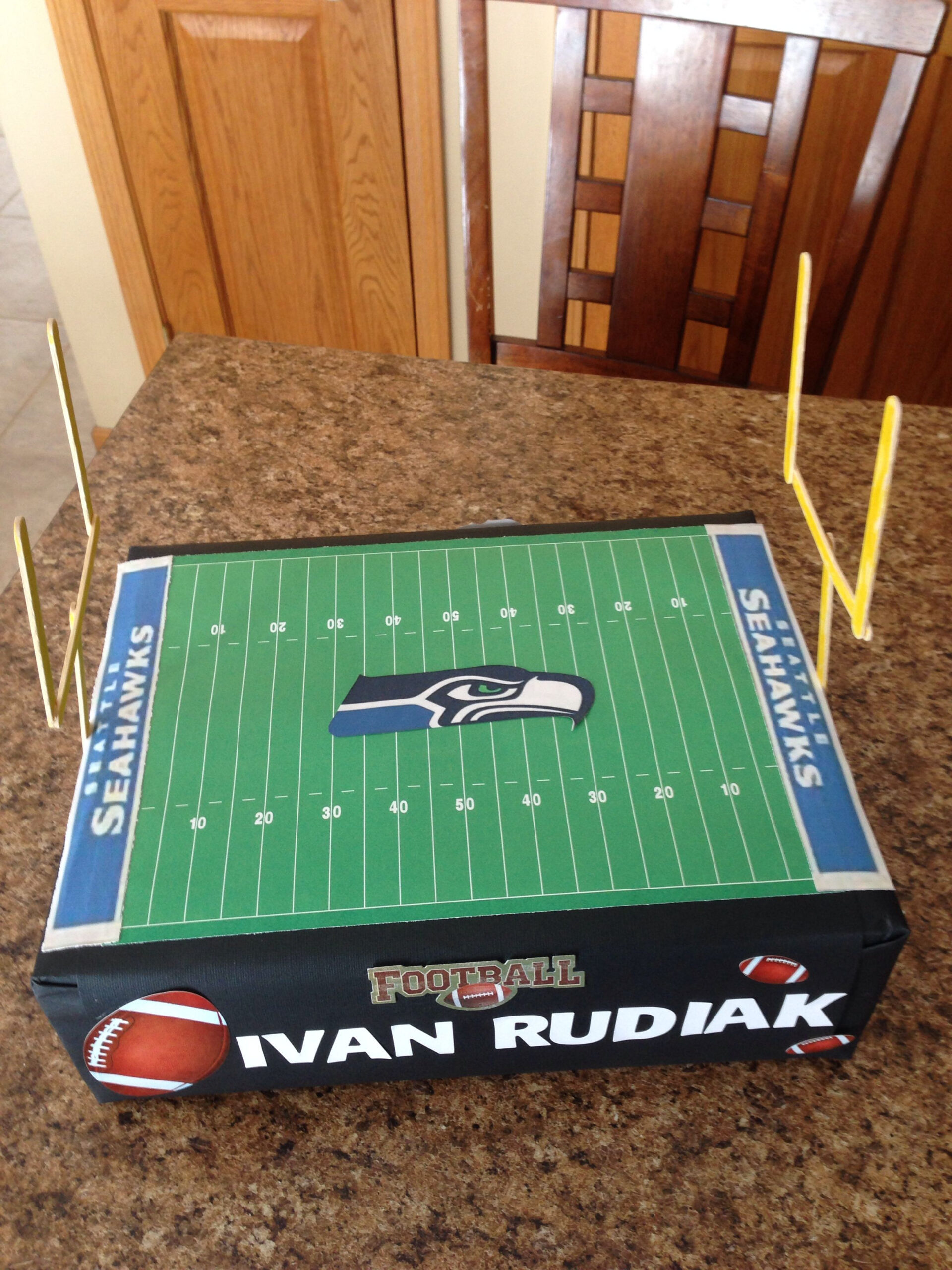 Football Field Valentine Box Ashton Wants This One For His Class But 