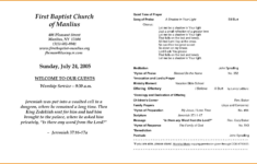 Free Printable Church Program Templates Free Printable