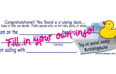 Free Printable Cruising Duck Tags Printable Gallery