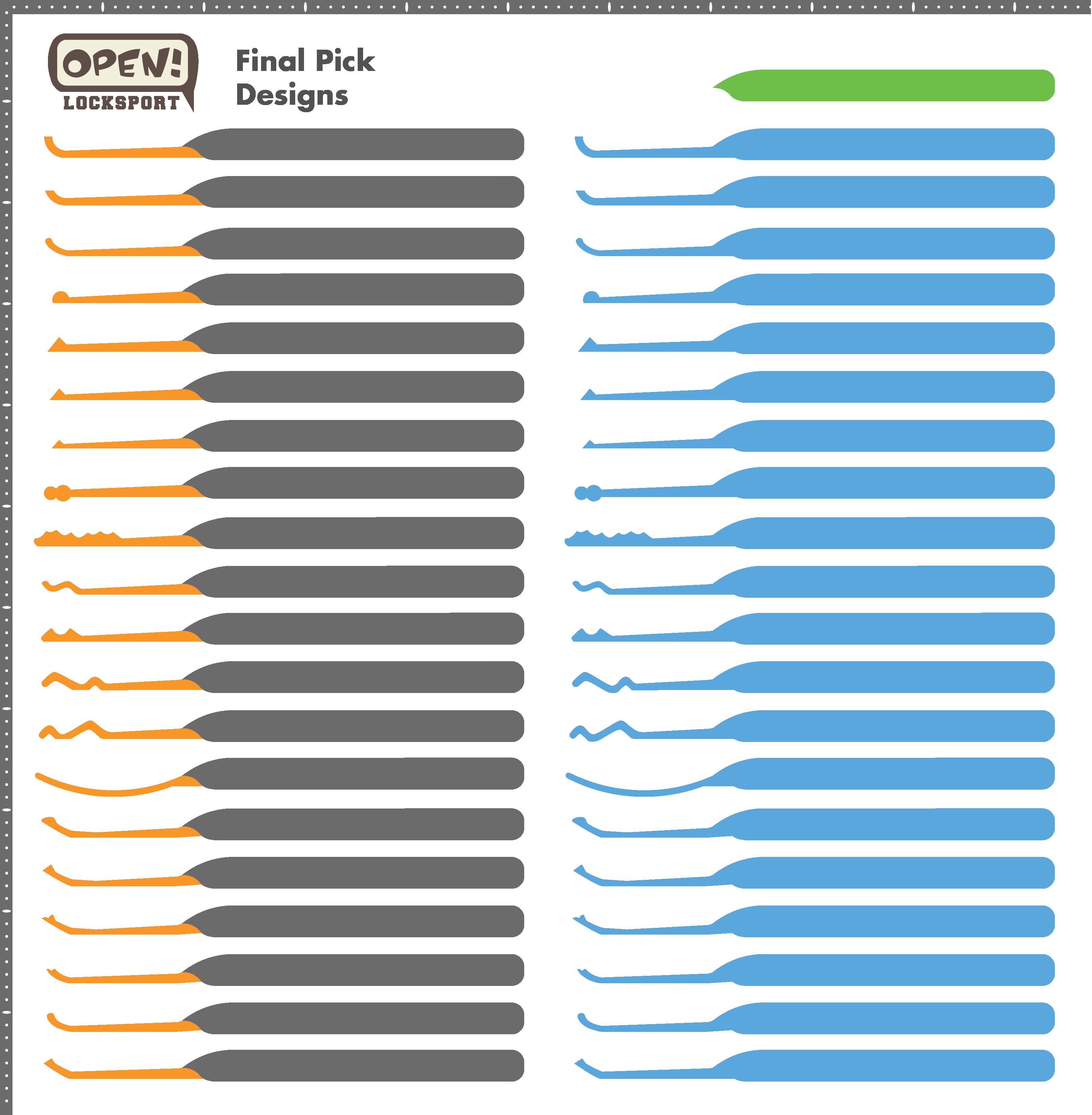 Printable Lock Pick Templates To Scale FREE Printable Online