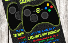 Gamer Invitation Video Game Birthday Party DIY Printable