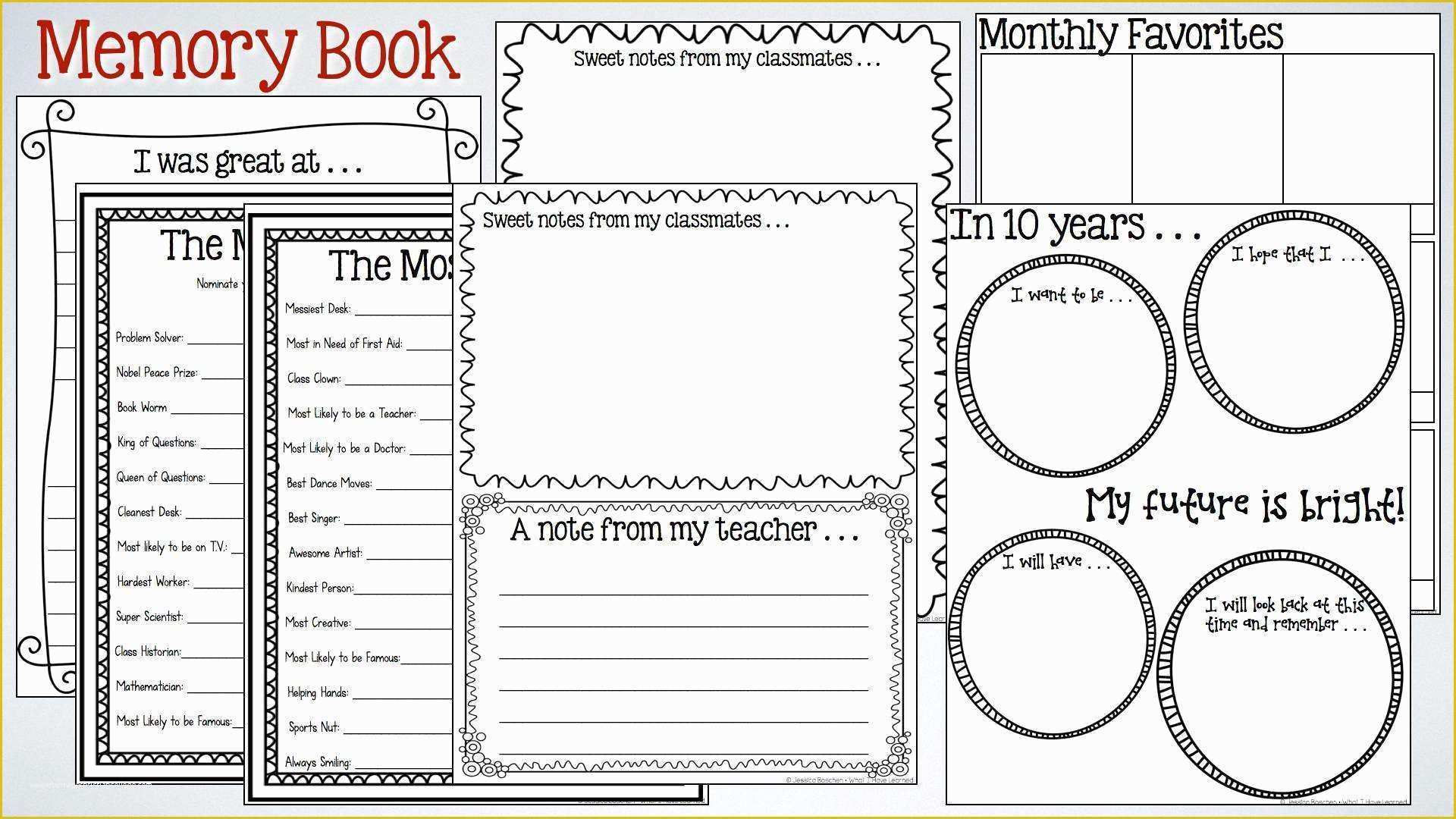 Free Printable Memory Book Templates Pdf Dementia FREE Printable Online