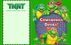 Ninja Turtle Invitation Template Coolest Invitation Templates Free