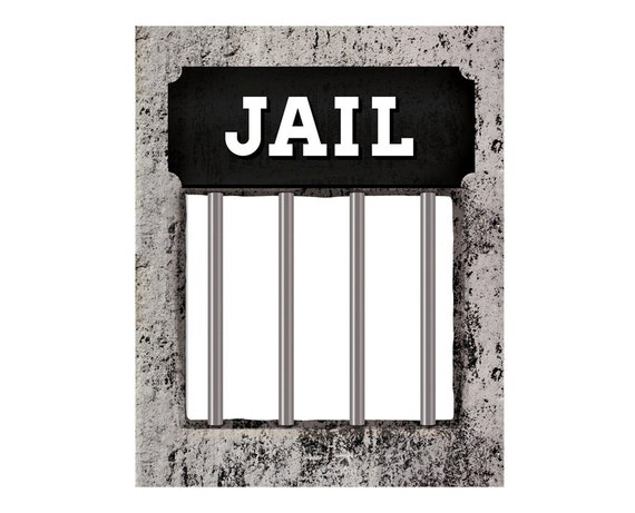 Editable Printable Jail Sign Template Free
