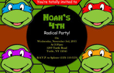 Print Your Own Teenage Mutant Ninja Turtles Invitation By Atom