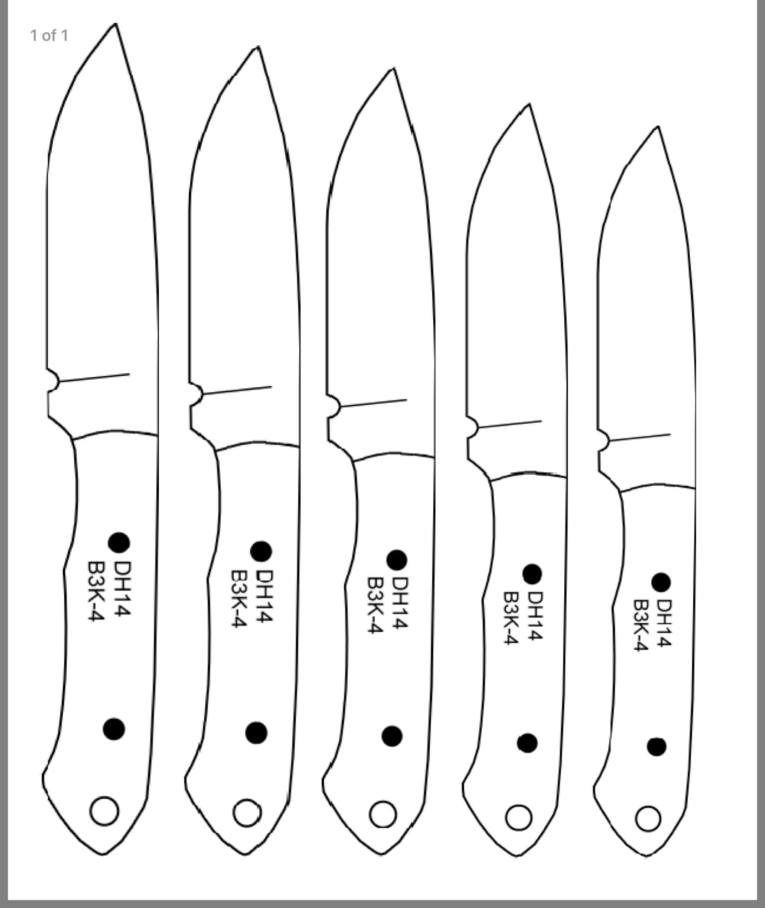 Printable Combat Knife Printable Bowie Knife Template Handmade With 