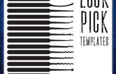 Printable Lock Pick Templates In 2021 Printables Lock Picking Tools