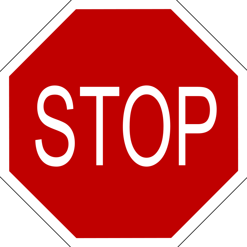 Stop Sign Outline Cliparts co