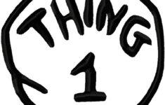 Thing 1 And Thing 2 Black And White Clipart Clipart Suggest Thing 1