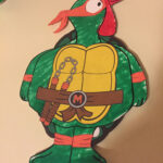 Tom The Turkey In Disguise As Michelangelo The Ninja Turtle Turkey