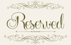 Top Free Printable Reserved Seating Signs Russell Website