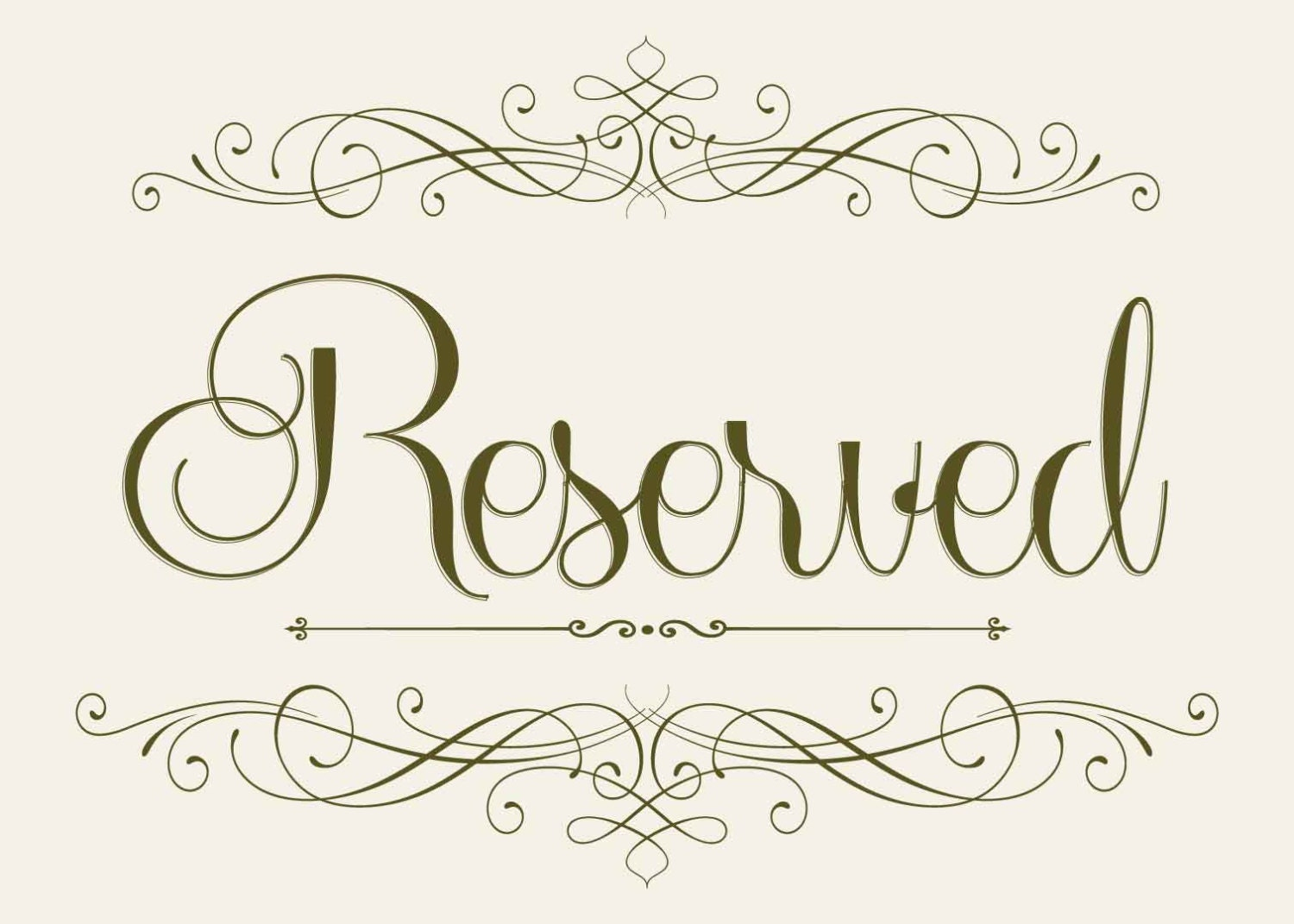 Free Printable Printable Reserved Signs FREE Printable Online