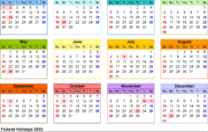 1 Page Printable 2023 Calendar Calendar Inspiration Design