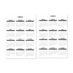 2022 2023 Year At A Glance Calendar With Lamination CityGirl Planners