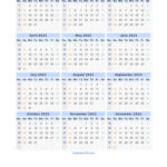 2023 Calendar Blank Printable Calendar Template In PDF Word Excel