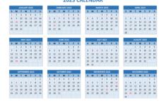 2023 Calendar Calendar Quickly