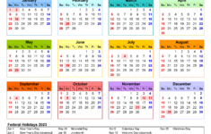 2023 Calendar Free Printable PDF Templates Calendarpedia