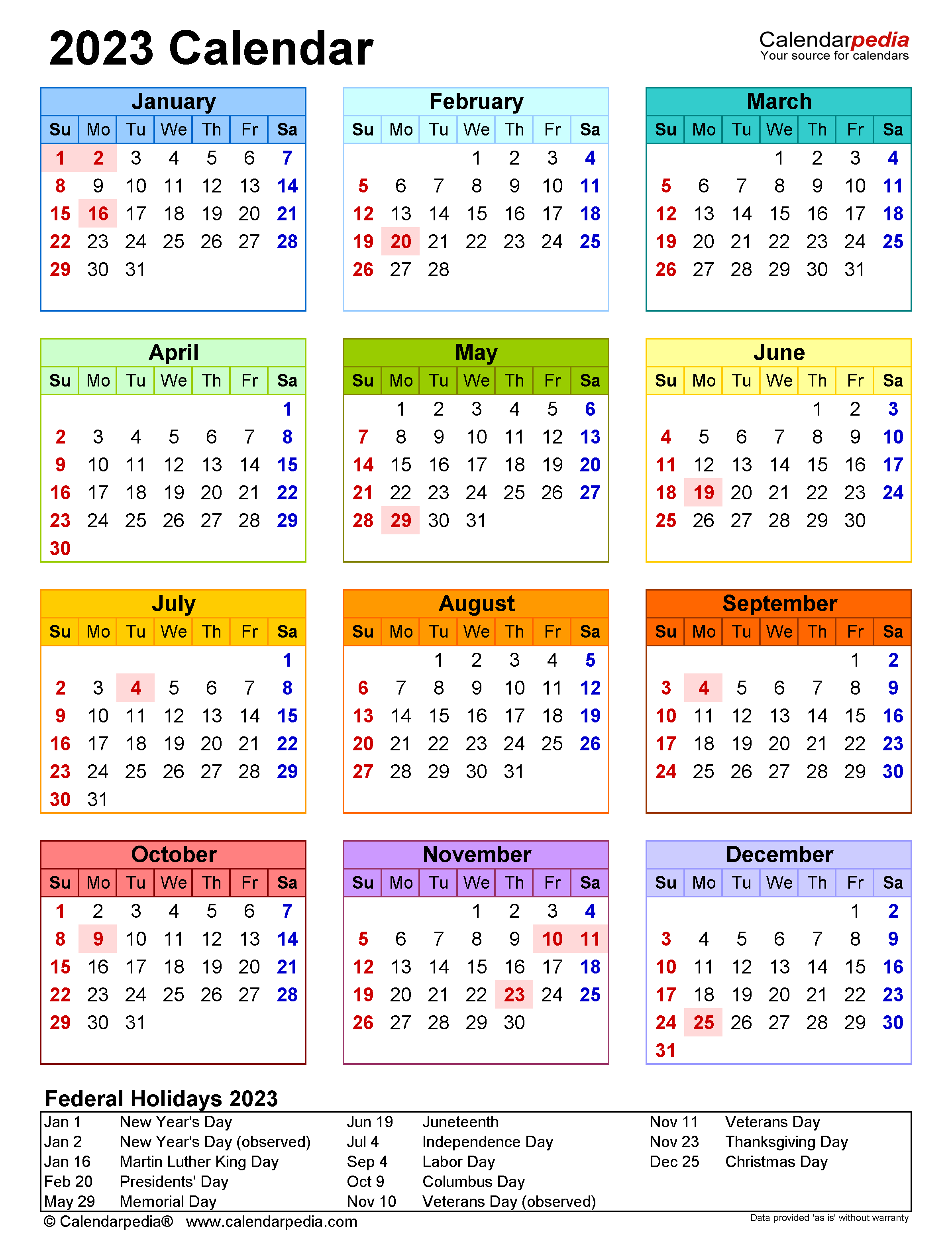 2023 year calendar yearly printable 2023 calendar blank printable