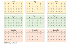 2023 Canada Calendar With Holidays