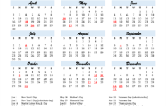 2023 United States Calendar With Holidays