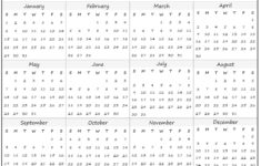 2023 Year Calendar Yearly Printable