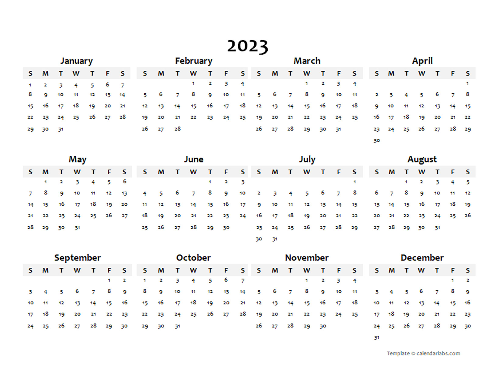 2023 Printable Calendars Free | FREE Printable Online