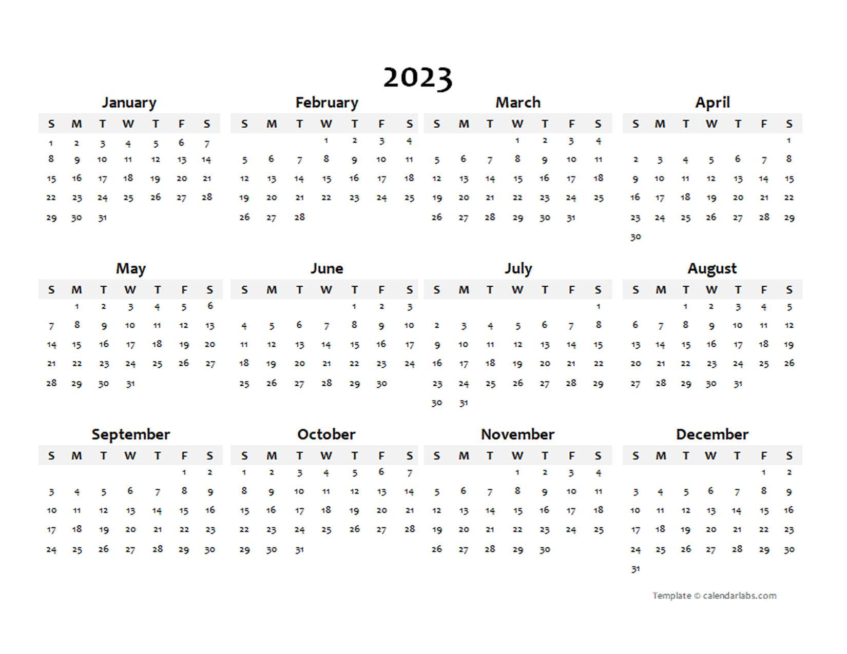 2023 Printable Calendars Free FREE Printable Online