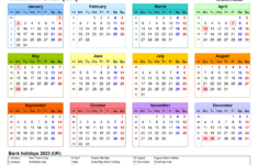 Calendar 2023 UK Free Printable Microsoft Word Templates