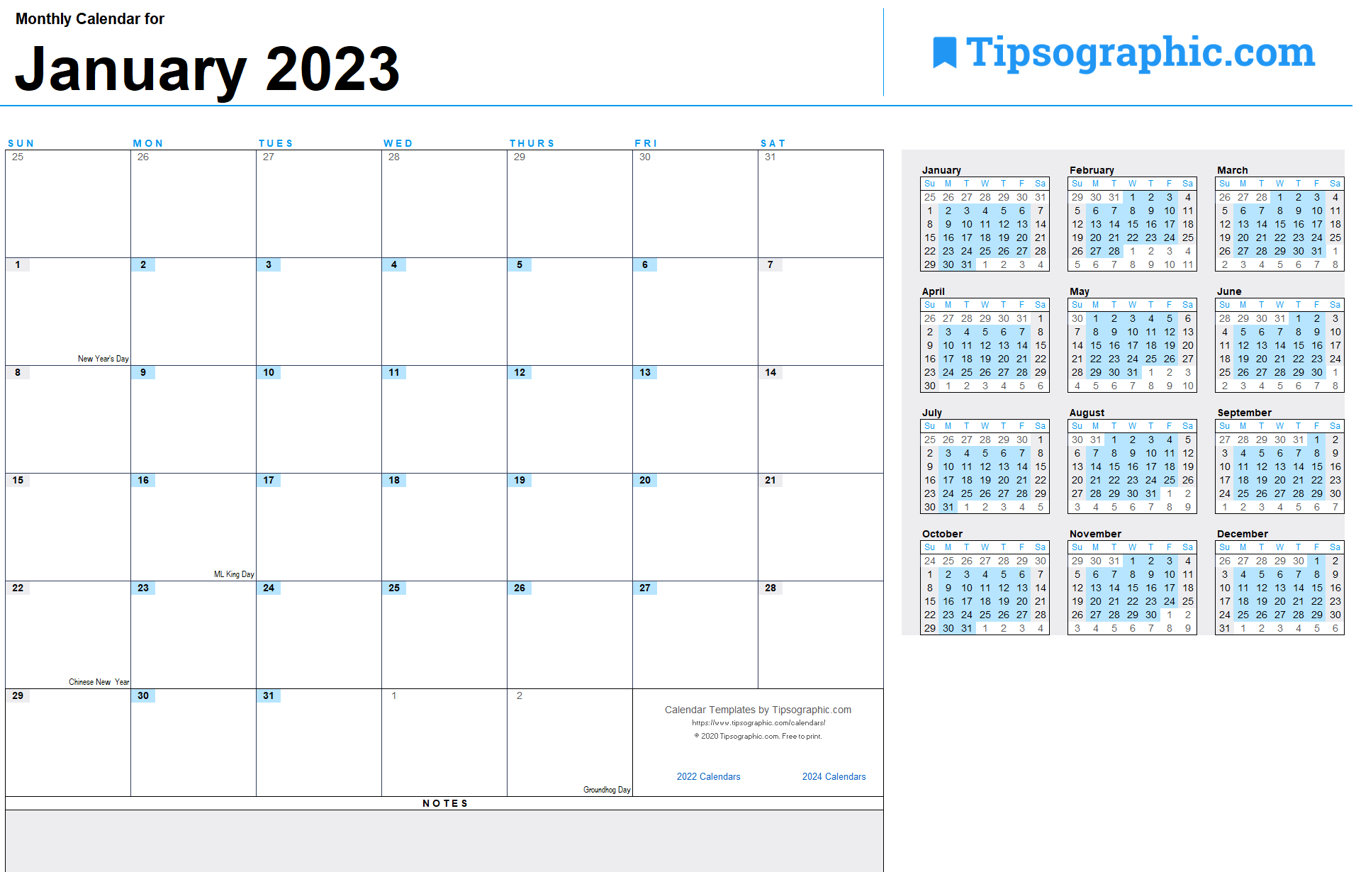 free 2023 calendar printable free free printable online