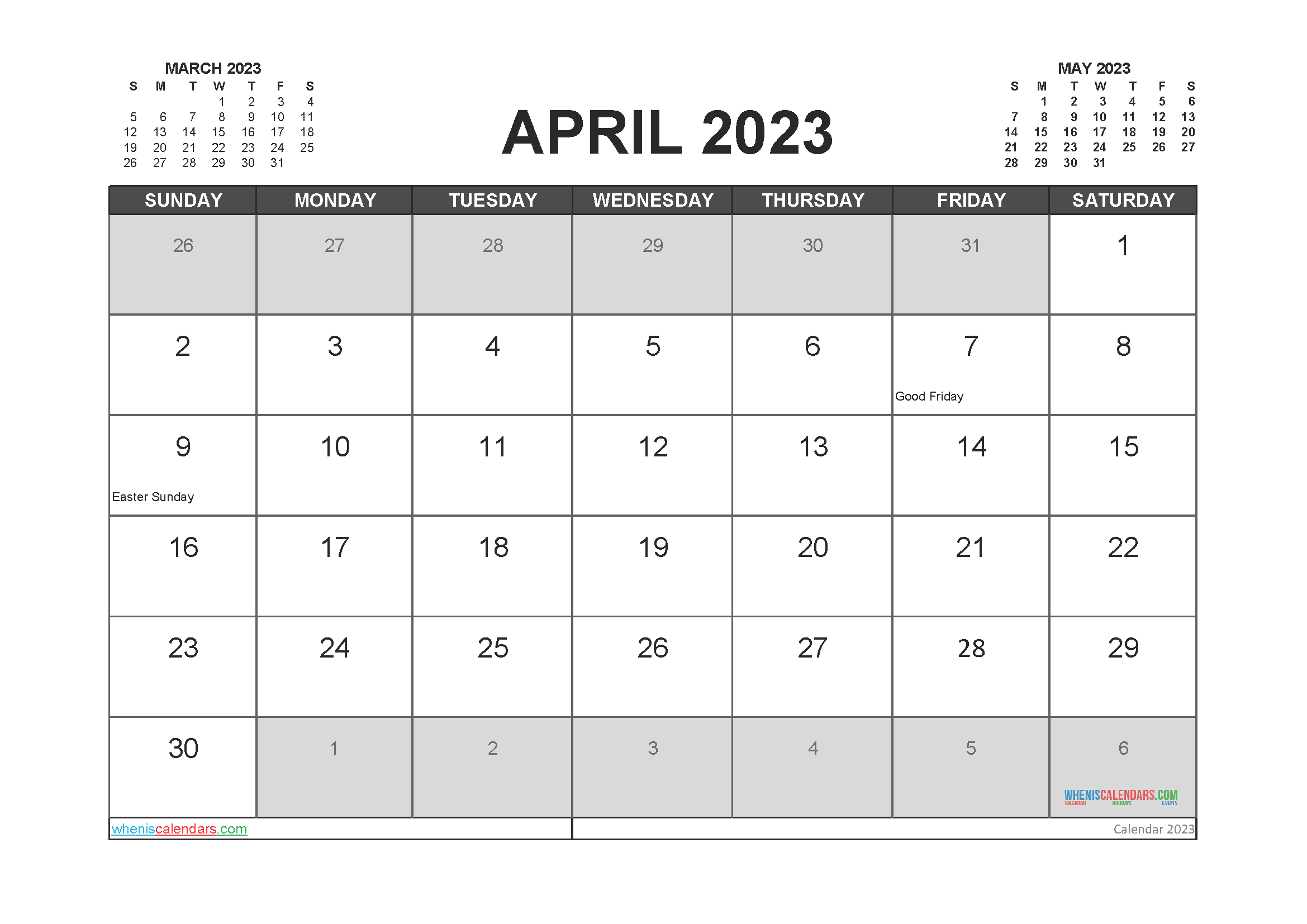 Free Printable Monthly Vertical Calendar 2023