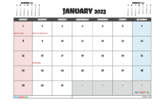 Free Printable February 2023 Calendar 12 Templates