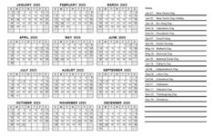 Printable 2023 PDF Calendar Templates CalendarLabs