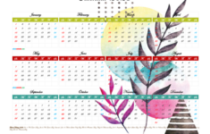 Printable Yearly 2023 Calendar With Holidays Premium Template 27482