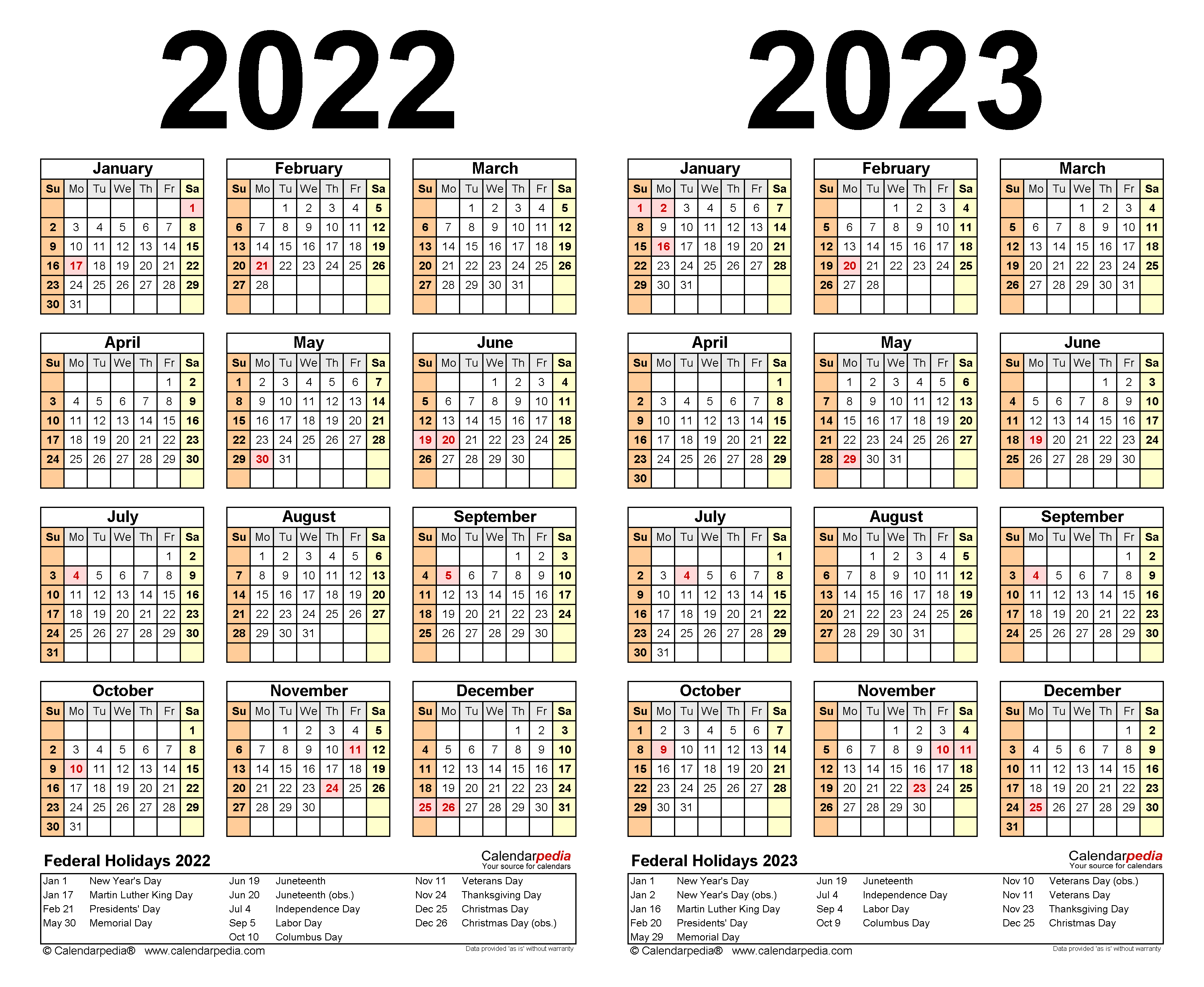 View 2 Year Calendar 2022 And 2023 Pics All In Here