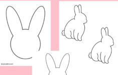 25 Free Printable Easter Bunny Template - intended for Free Printable Easter Bunny Printable