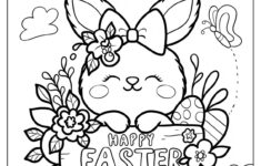 300 Easter Coloring Pages (Free Pdf Printables) for Happy Easter Coloring Pages Printable