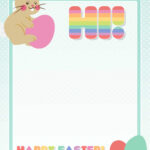 4 Free Printable Easter Bunny Letters in Free Printable Easter Bunny Stationery